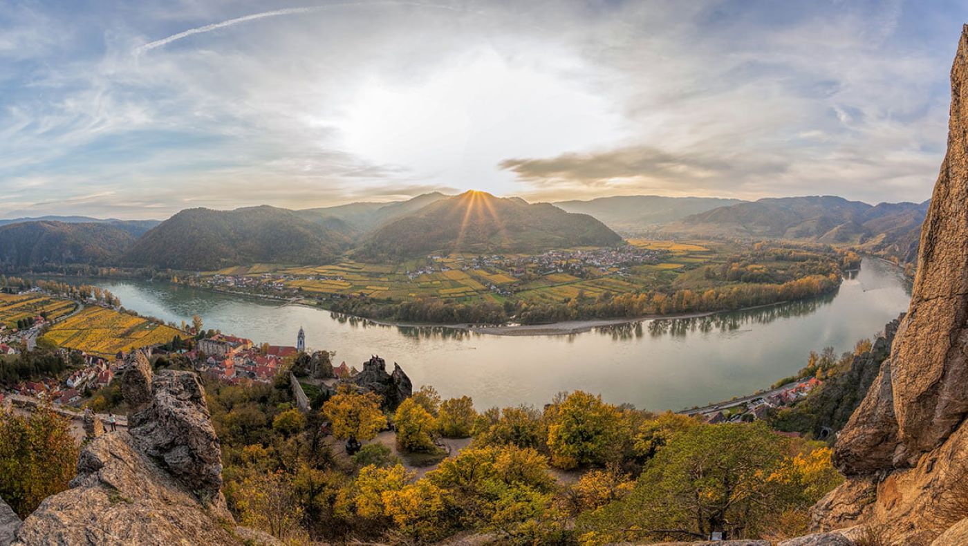 Panoramic view of Countryside in Austria