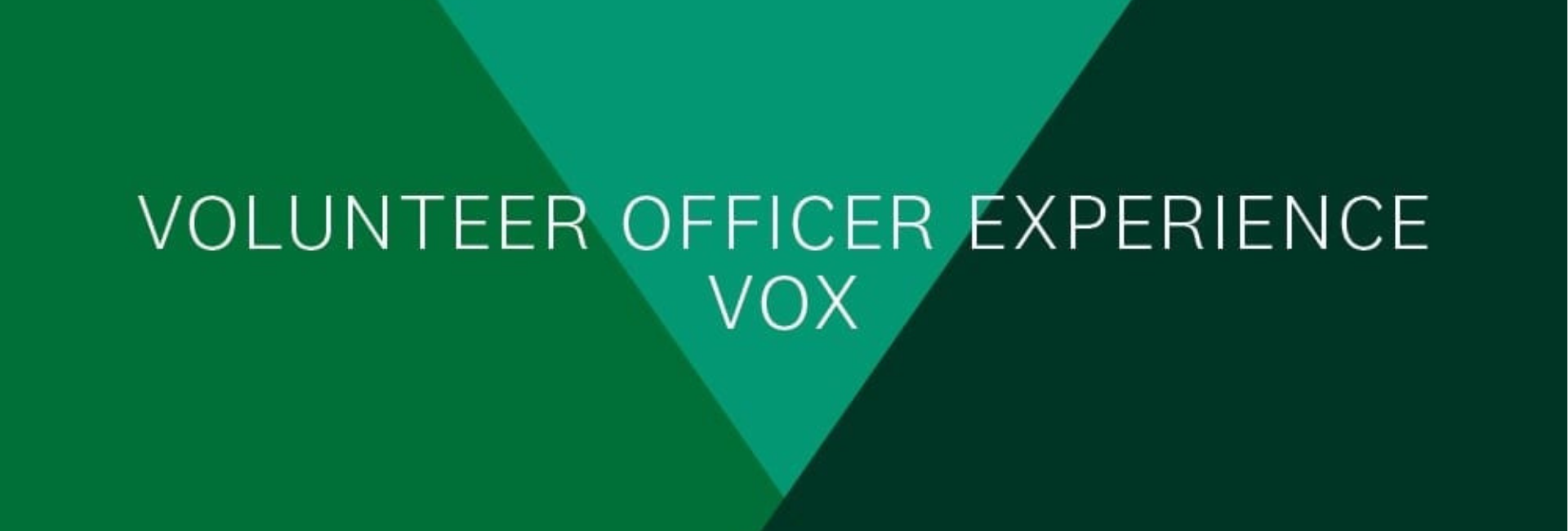 Volunteer Office Experience VOX graphic.