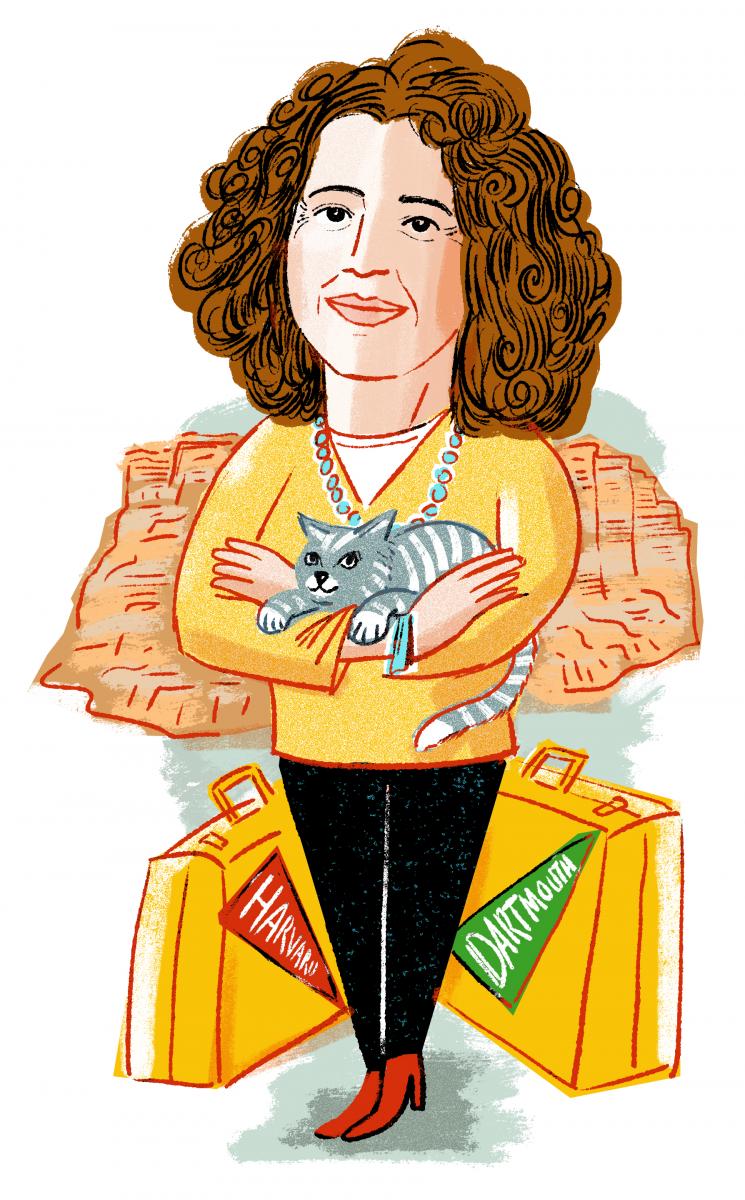 An illustration of Carmen Lopez ’97