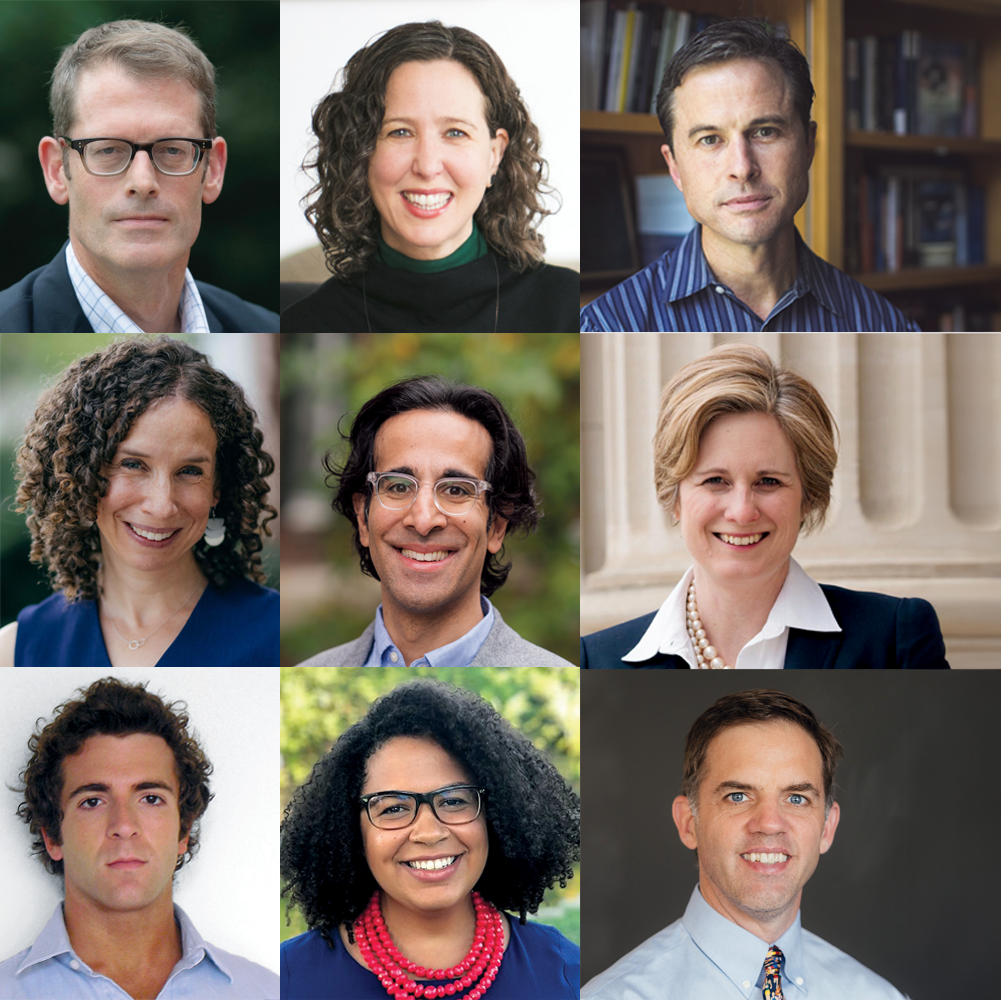 Head shots of professors leading sessions at Dartmouth's One Day College event