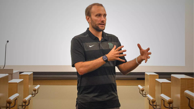 Stephen Gonzalez, Corrigan Family Assistant Athletics Director for Leadership and Mental Performance  