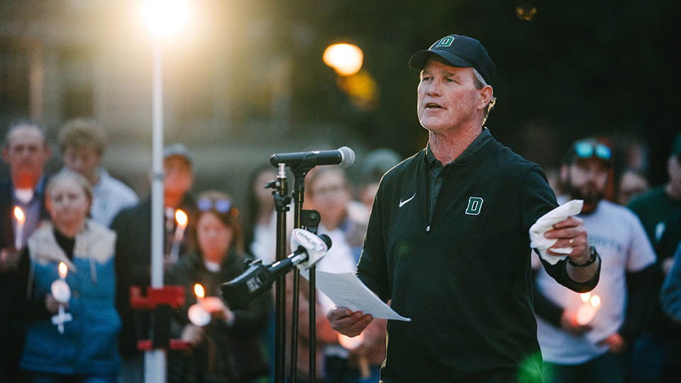 Curt Oberg (pictured) is one of several members of the Class of 1978 who are spearheading an effort to secure $150,000 in gifts for the Teevens Center internship program