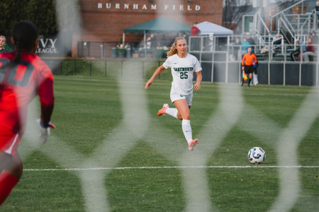 A player on the women's soccer team.