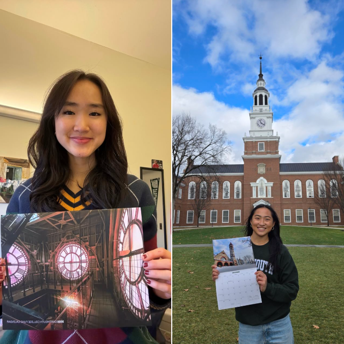 Student photographers Jessica Jiang ’25 (left) and Audrey Kim ’27 (right)