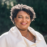 A head shot of Stacey Abrams