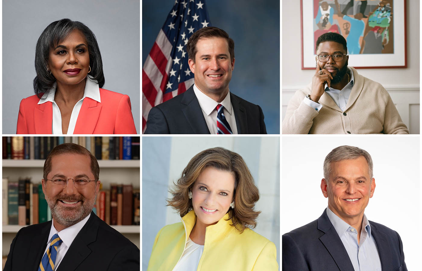 Head shots of the six winter 2025 speakers