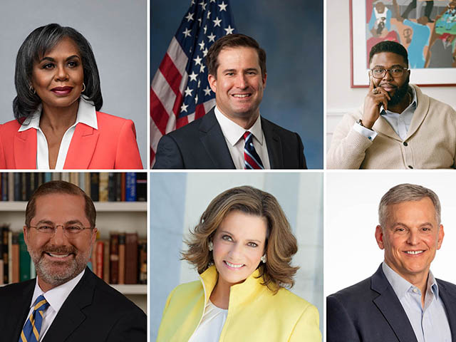 Head shots of the six winter 2025 speakers