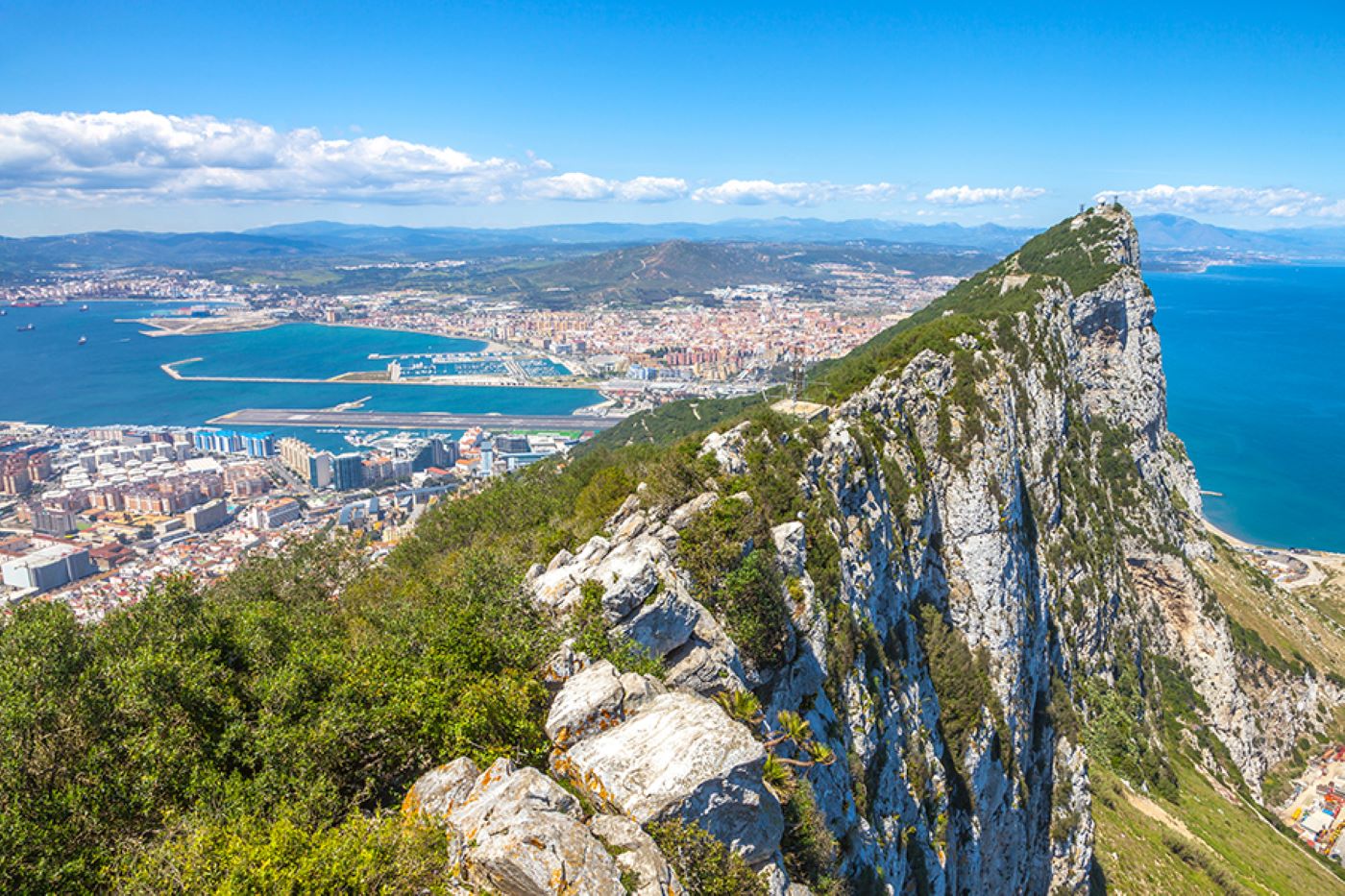 Rock of Gibraltar in Spain