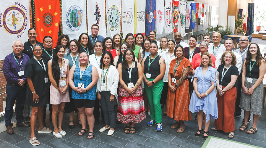 Tribal leaders gathered for a group photo