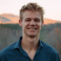 Tobin Yates smiling at the camera
