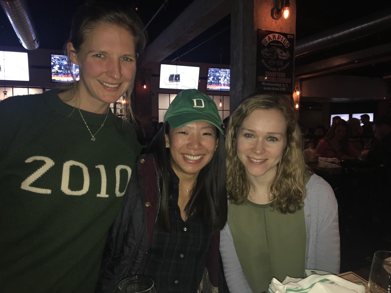 In Providence, alumni gathered for shuffleboard, appetizers, and drinks at the Providence G Pub