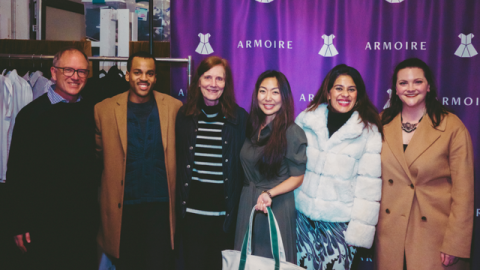 The judges and Magnuson staff posing with the winner, Alice Kim 02. 