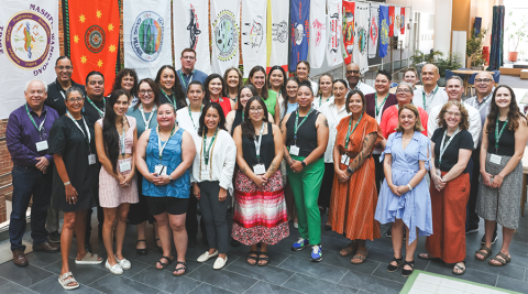 Tribal leaders gathered for a group photo