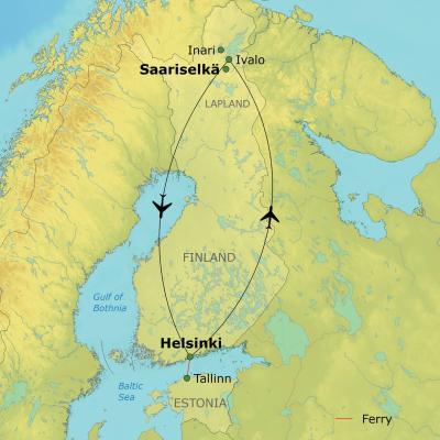 Finland Tour Map
